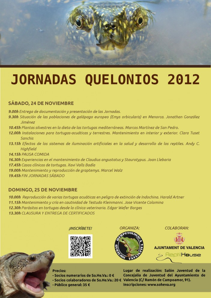 cartel 1024 703x994 Jornadas Quelonios 2012: toda la información aquí.