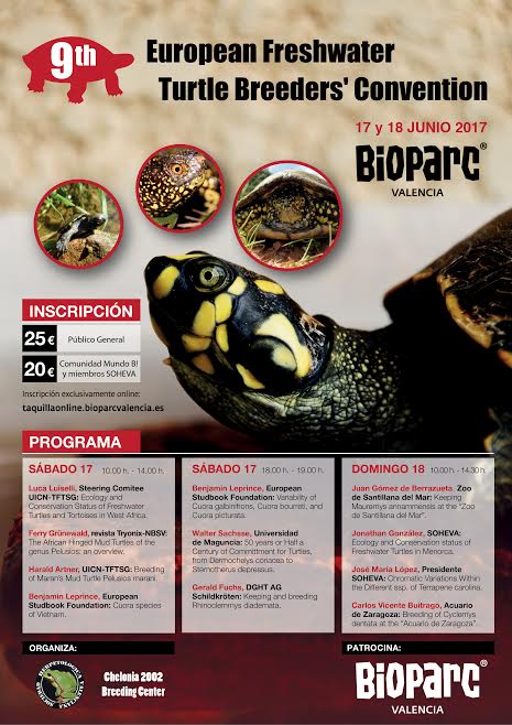 cartel bioparc 9ª Convención de especialistas en tortugas de agua dulce